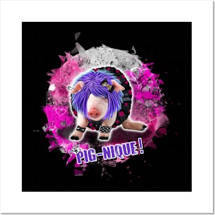 PUNK PIGGY!😉🐷🎸 Posters and Art